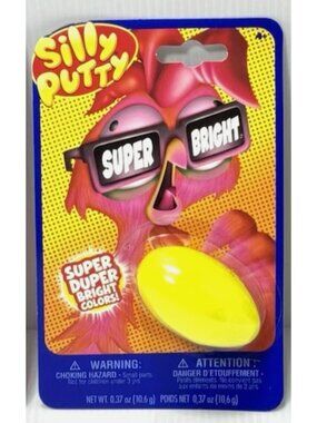 Crayola Silly Putty Super Bright Yellow Neon Color Kids Toy Stress Relief Fun